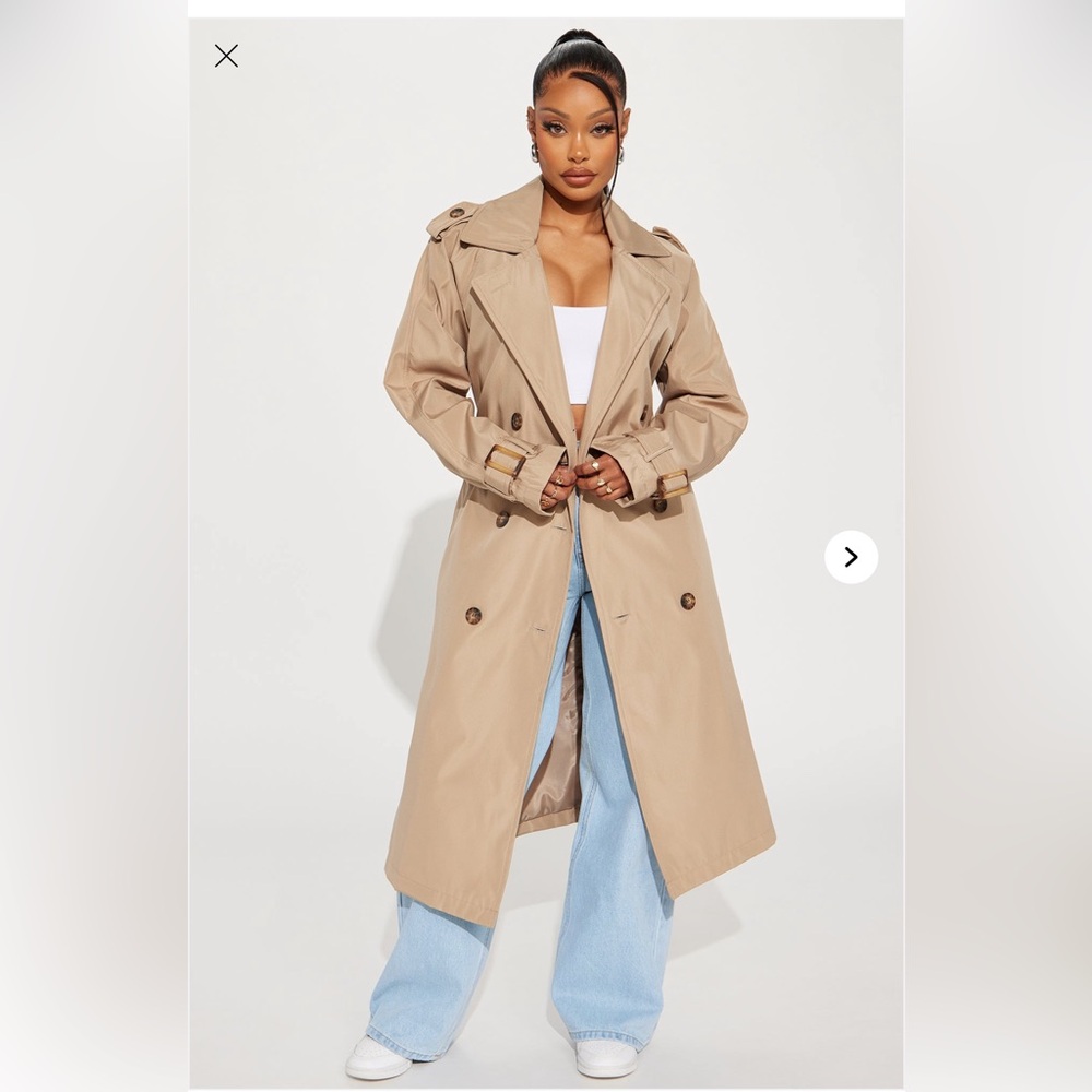 Fashion Nova Beige Trench Coat